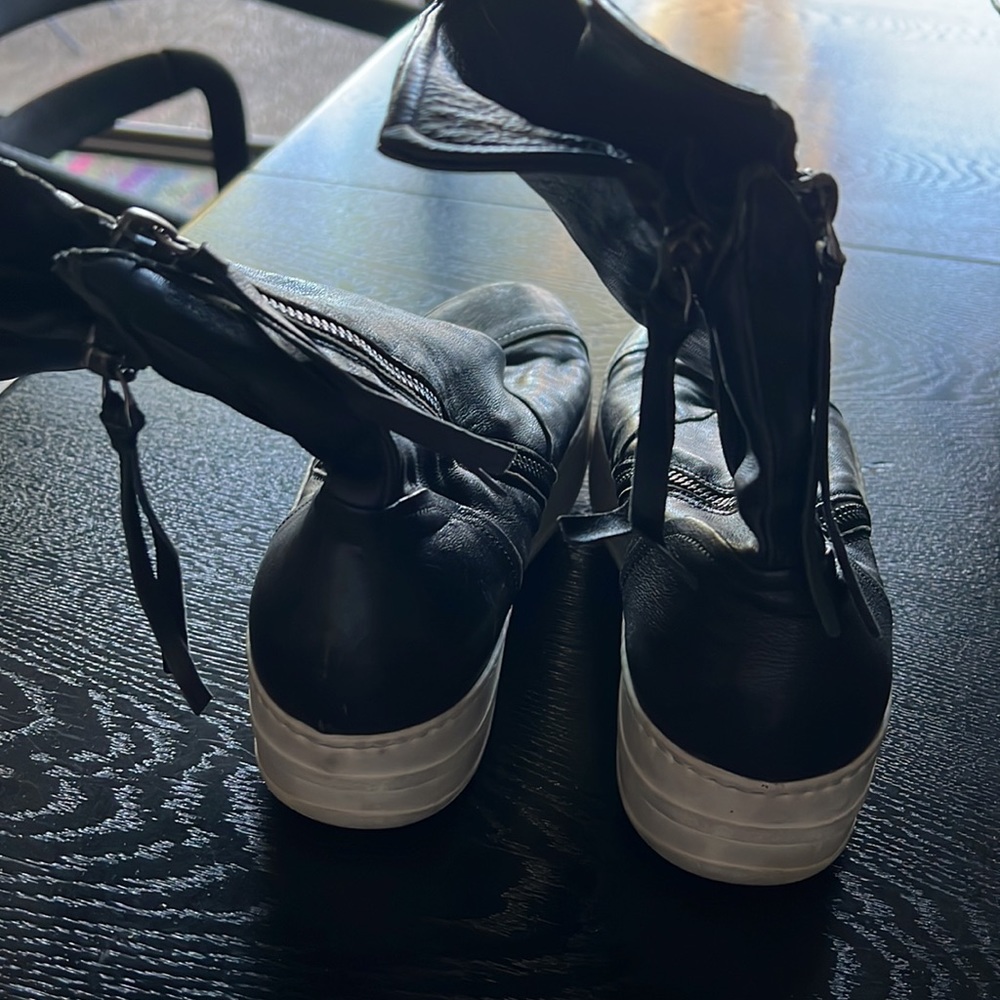 Bruno bordese Black leather zip up sneaker boots - Picture 3 of 8